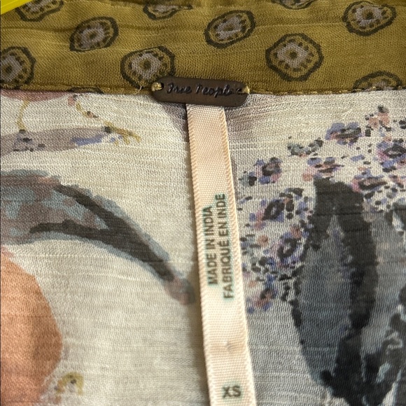 Free People Sheer Blouse with Long Sleeves - Picture 3 of 3